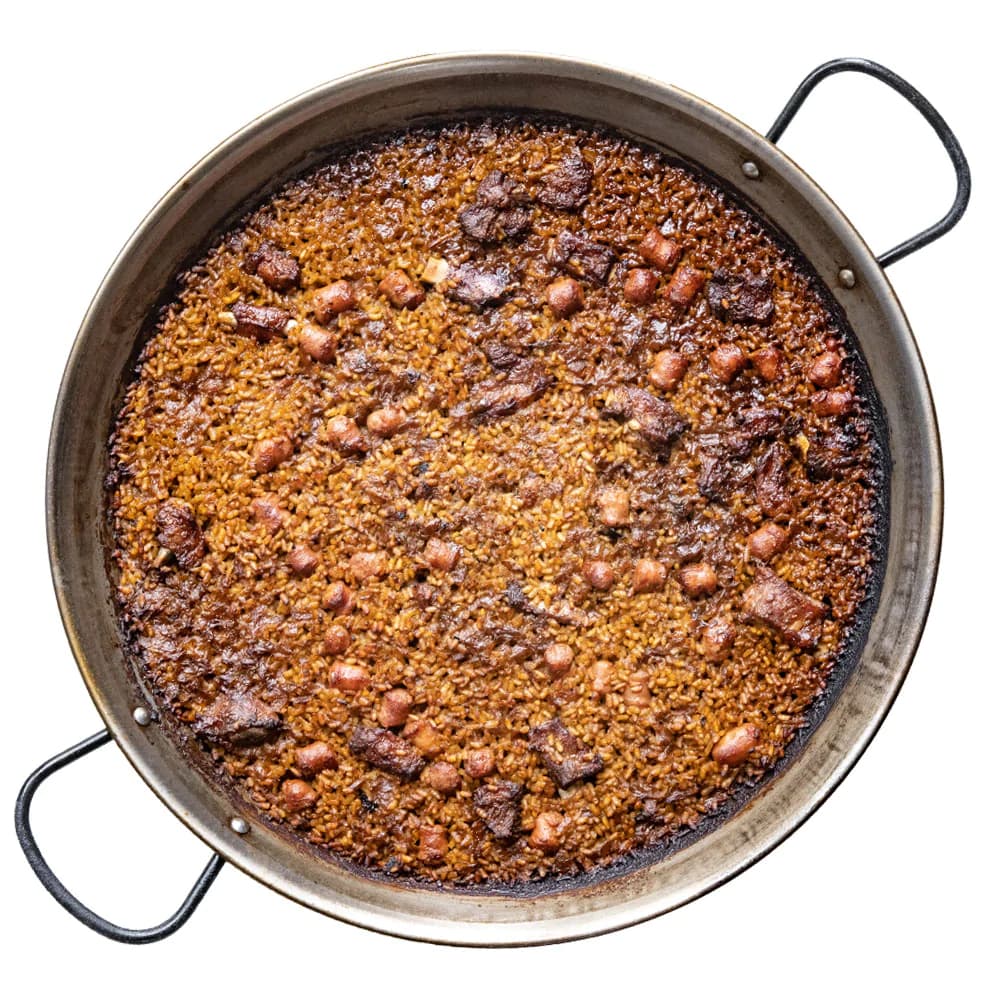 Arroz De Costilla Ibérica y Salchichas